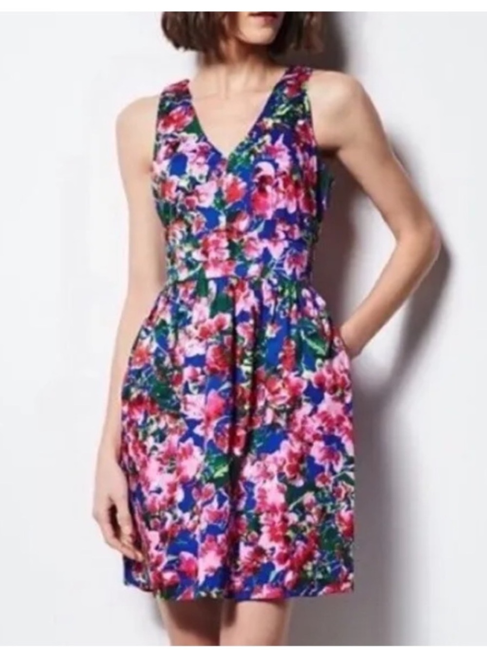 Milly for Design Nation women’s floral fit & flare mini dress